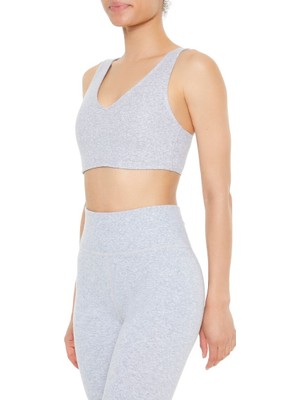 F21 Dikişsiz Heathered Sporcu Sütyeni