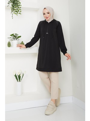 Doque Kadın Tunik Tesettür Mevsimlik Kapşonlu 61022