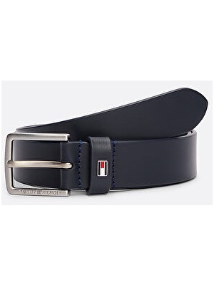 Erkekler için Tommy Hilfiger Siyah Adan 3.5 Ext Kemer Modern Stil  Yapı