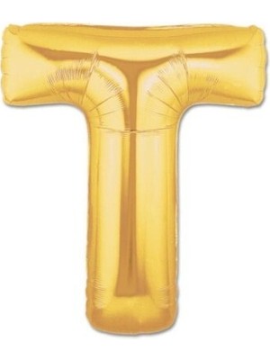 Altın Sarısı Folyo Harf Balon 1 Metre