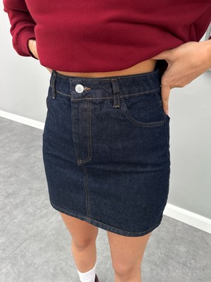 Esra Helvacı Mini Denim Etek