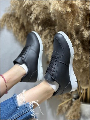 Unisex Siyah Sneaker Ayakkabı