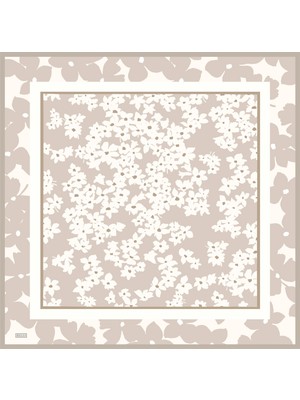 Belli Twill Ipek Eşarp - 4044-85 Bej