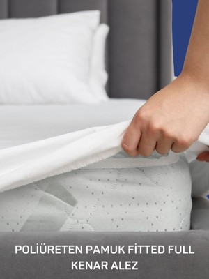 Dejavu Teks Poliüreten Pamuk Fitted Full Kenar Yatak Alezi