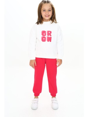 Toontoy Kız Çocuk Baskılı Eşofman Takım