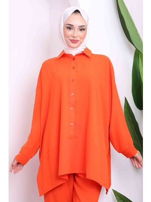 Orange Yarasa Kol Tunik Pantolon Takım