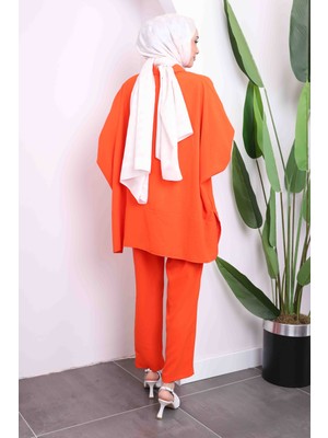 Orange Yarasa Kol Tunik Pantolon Takım