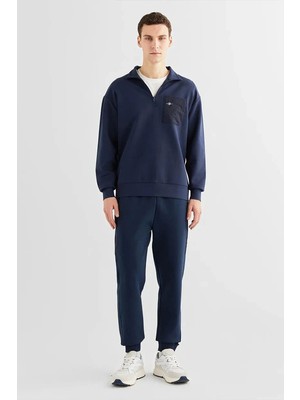 Gant Erkek Regular Fit Yarım Fermuarlı Sweatshirt