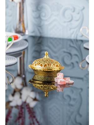 Sena Motif Oval Metal Lokumluk (357)