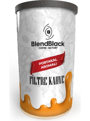 BlendBlack Portakal Aromalı Filtre Kahve Teneke Kutu 250 gr