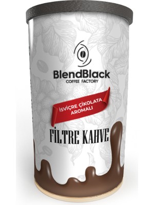 BlendBlack Isviçre Çikolata Aromalı Filtre Kahve Teneke Kutu 250 gr
