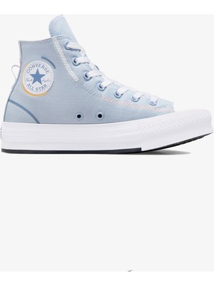 Converse Chuck Taylor All Star Lift Çocuk Gri Platform Sneaker
