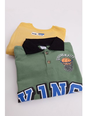 Harika Kids Erkek Çocuk 2'li Paket Basic Sweatshirt