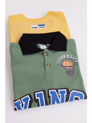 Harika Kids Erkek Çocuk 2'li Paket Basic Sweatshirt