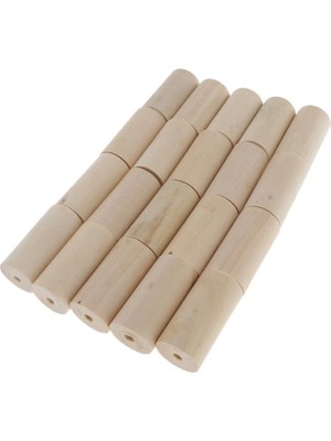 20PCS Ahşap Silindir Bitmemiş Tüp Diy Mücevher El Sanatları 20X40MM (Yurt Dışından)