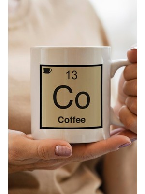 South Steel Periyodik Tablo Co Coffee Baskılı Yılbaşı Hediyesi Kupa Bardak