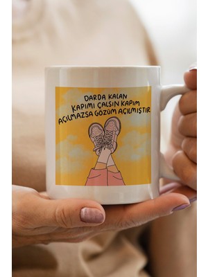 South Steel Darda Kalan Kapımı Çalsın Kapım Açılmazsa Gözüm Açılmıştır Baskılı Yılbaşı Hediyesi Kupa Bardak