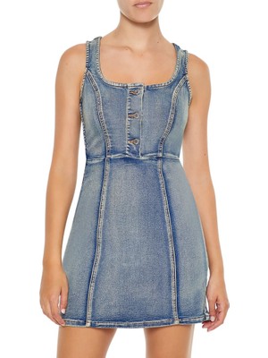 Denim Mini Elbise