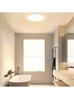 Hedyex IP65 Su Geçirmez Banyo Tuvalet Lambası 10W LED 900LM Beyaz Işık