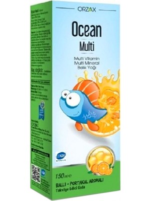 Orzax Ocean Multi Ballı Portakallı 150 ml Şurup