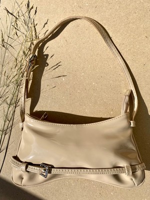 Rofo Butik Yeni Sezon Rugan Parlak Baget Model Omuz Çantası