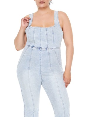 Plus Size Kot Askılı Tulum