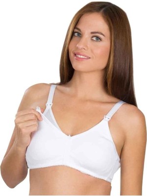 Babyjem Emzirme Sütyeni 017 Beyaz