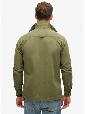 Superdry Normal Yeşil Erkek Gömlek M4010730A8TQ_CANVAS Workwear Oversh