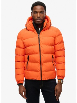 Superdry Turuncu Erkek Mont M5011905AWZT_HOODED Sports Puffer J