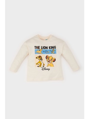 DeFacto Erkek Bebek Disney Lion King Bisiklet Yaka Uzun Kollu Tişört D6297A524WN