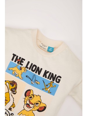 DeFacto Erkek Bebek Disney Lion King Bisiklet Yaka Uzun Kollu Tişört D6297A524WN