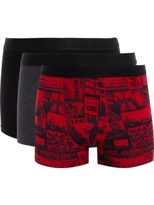 DeFacto Regular Fit 3'lü Boxer E0116AX24AU