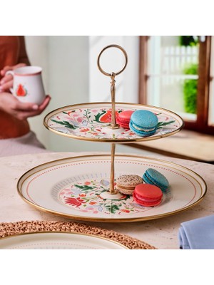 Emsan Nar Emaye Katlı Kurabiyelik 21X29 cm