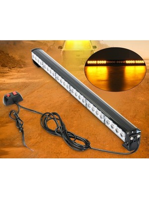 Tepe LED Bar Çakarlı Off Road 12 24V 90CM Sarı Çakar Metal Gövde