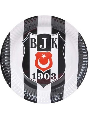 Beşiktaş Karton Tabak 8'li