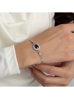 Usho Jewelry 925 Ayar Gümüş Pırlanta Modeli Italyan Zincir Şık Dia Takım, Kadın Takım