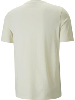 Puma Classic Small Logo T-Shirt In Cream