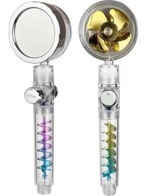 Su Tasarruflu Duş Başlığı - Yüksek Basınçlı Turbo Jet Duş Başlığı - 360° Hareketli Başlık