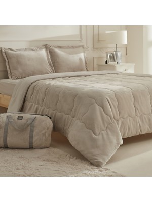 Karaca Home Flufy Çift Kişilik Soft Dream Comfort Set Bej