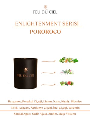 Feu du Ciel Signature Pororoco Sandal Amber Yasemin Kokulu Mum 150 gr