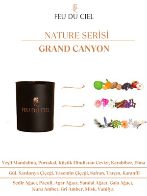 Feu du Ciel Signature Grand Canyon Sandal Amber Yasemin Kokulu Mum 150 gr