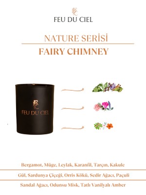 Feu du Ciel Signature Fairy Chimney Bergamot Leylak Sandal Ağacı Kokulu Mum 150 gr