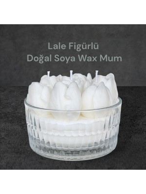 Allegro Lale Figürlü %100 Doğal Soya Wax Kokulu Dekoratif Mum