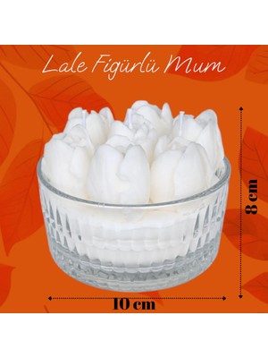 Allegro Lale Figürlü %100 Doğal Soya Wax Kokulu Dekoratif Mum