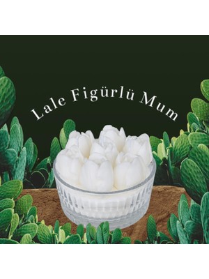 Allegro Lale Figürlü %100 Doğal Soya Wax Kokulu Dekoratif Mum