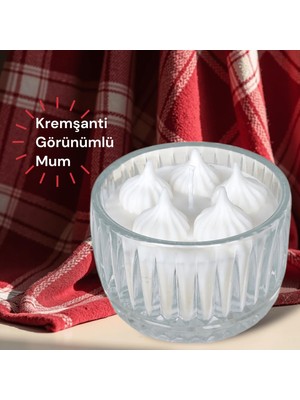 Allegro Kremşanti Görünümlü %100 Doğal Soya Wax Kokulu Dekoratif Mum