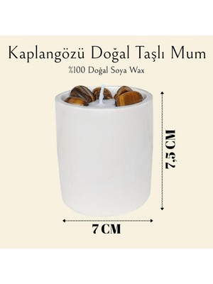 Allegro Kaplangözü Doğal Taşlı %100 Doğal Soya Wax Dekoratif Kokulu Mum