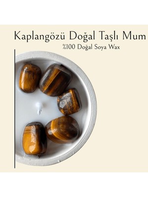 Allegro Kaplangözü Doğal Taşlı %100 Doğal Soya Wax Dekoratif Kokulu Mum