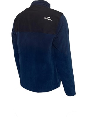 Shinzone Erkek Regular Fit Fermuarlı Cepli Polar Lacivert Sweatshirt