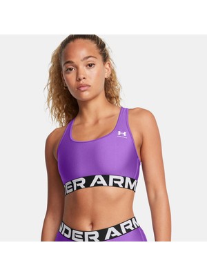 Under Armour Heat Gear Mid Kadın Mor Antrenman BRA.525
